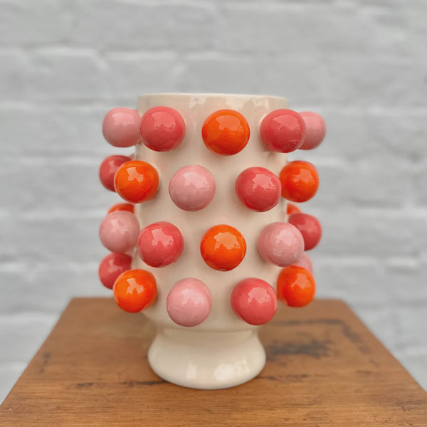 Small Bubble Vase - Pink & Orange