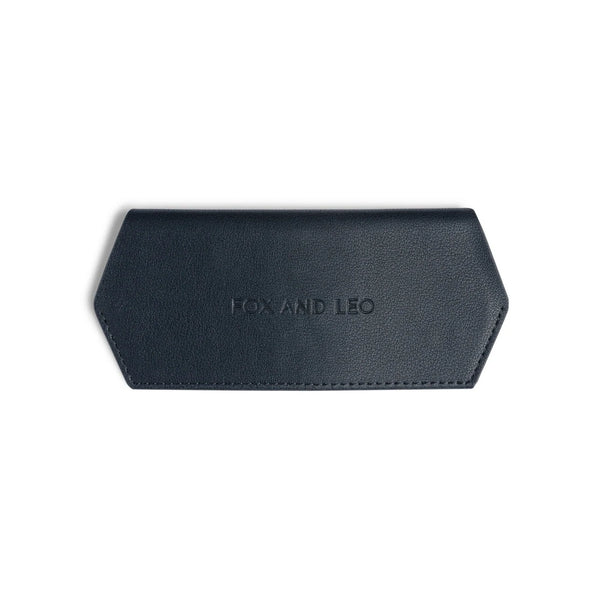 Fox and Leo glasses case - Navy