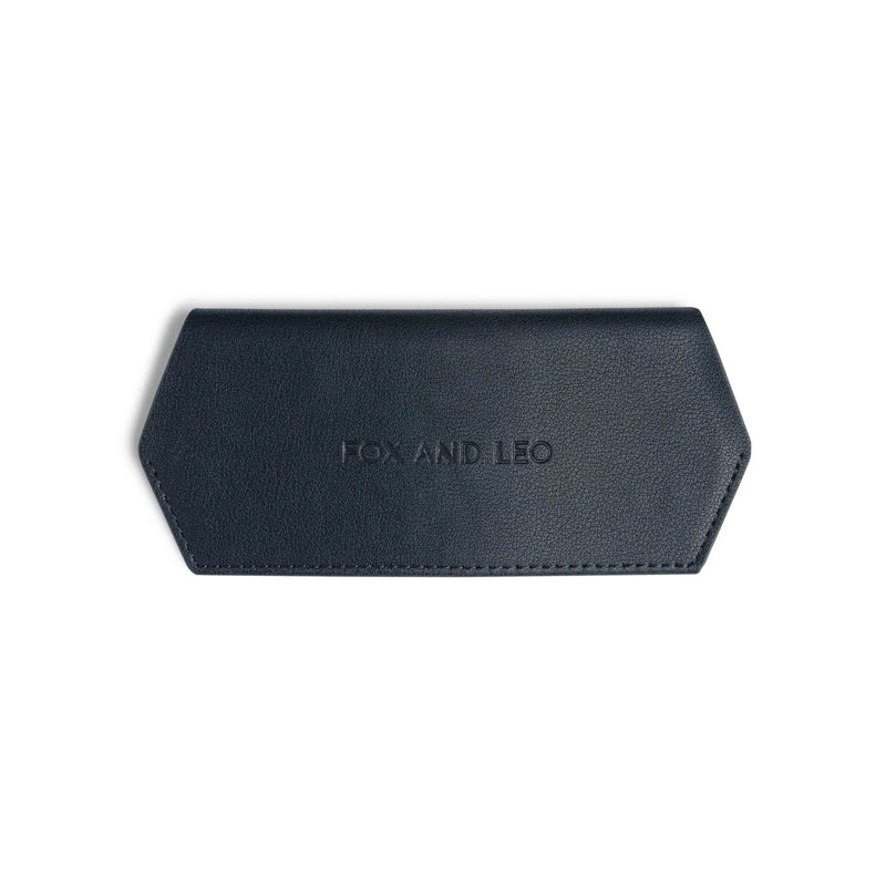 Fox and Leo glasses case - Navy