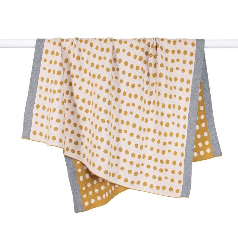 Sunny Spot Cotton Baby Blanket - Honey