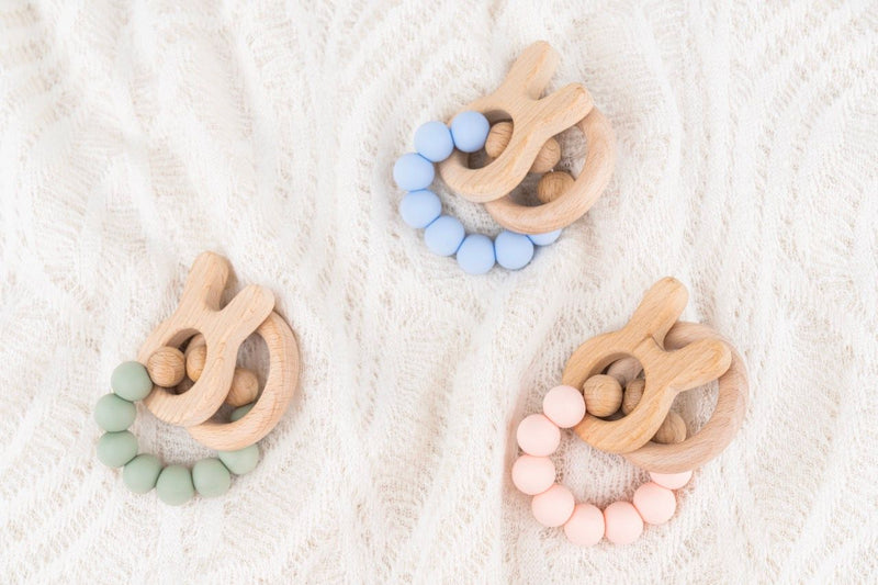 Bubba Baby Teether - Safe, Sustainable Teething and Sensory Toy - Sage