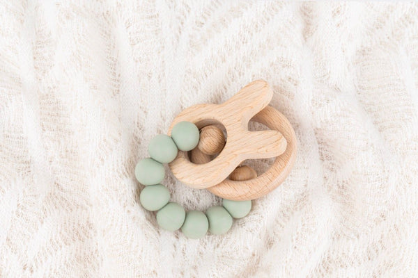 Bubba Baby Teether - Safe, Sustainable Teething and Sensory Toy - Sage