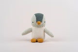 Pingu Cotton Knit Penguin Toy - Sage