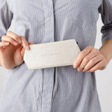 Fox and Leo glasses case Ostrich Print - Stone