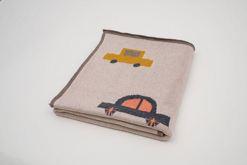 Roadie Cotton Knit Blanket - Natural
