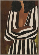 Linear Lady Framed Canvas