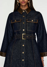 Nia Denim Midi Dress