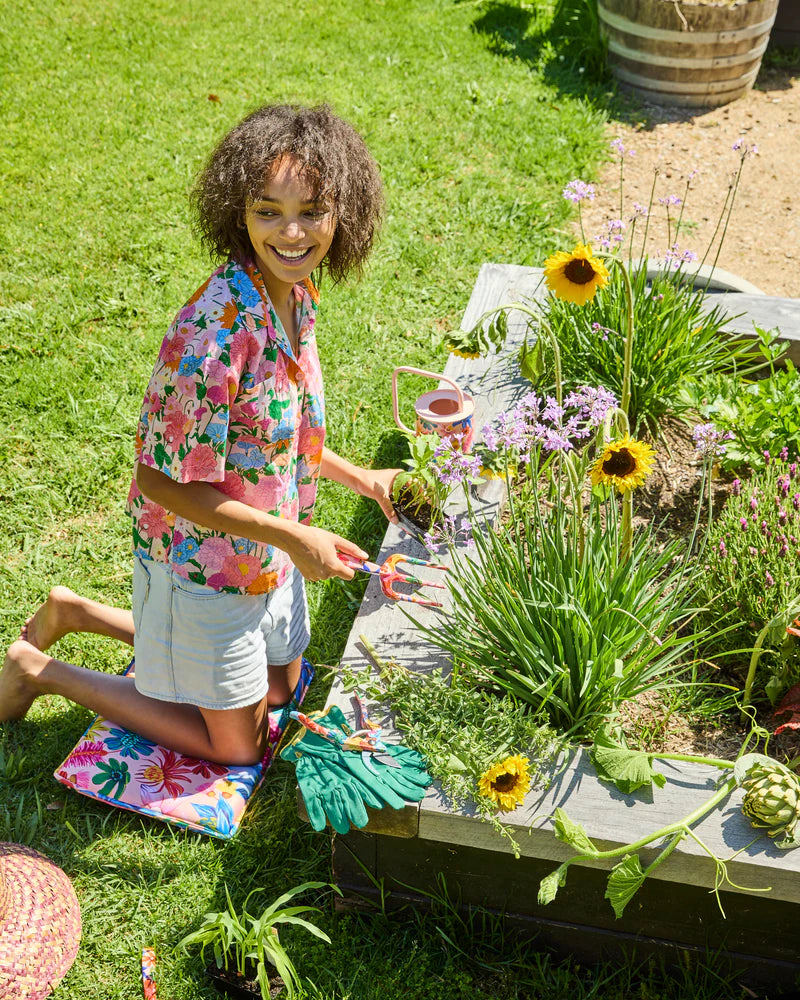 Wild Flowers In Bloom Garden Tools and Gloves Set