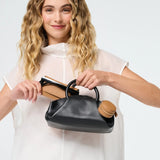 Eye Catcher charm with microfibre cleaning cloth - Tan