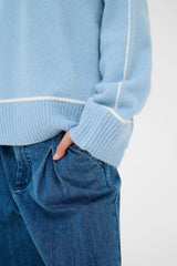 KAjinie Knit Pullover - Powder Blue