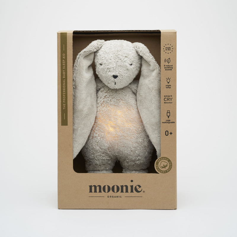 Moonie - Organic Humming Bunny - Grey