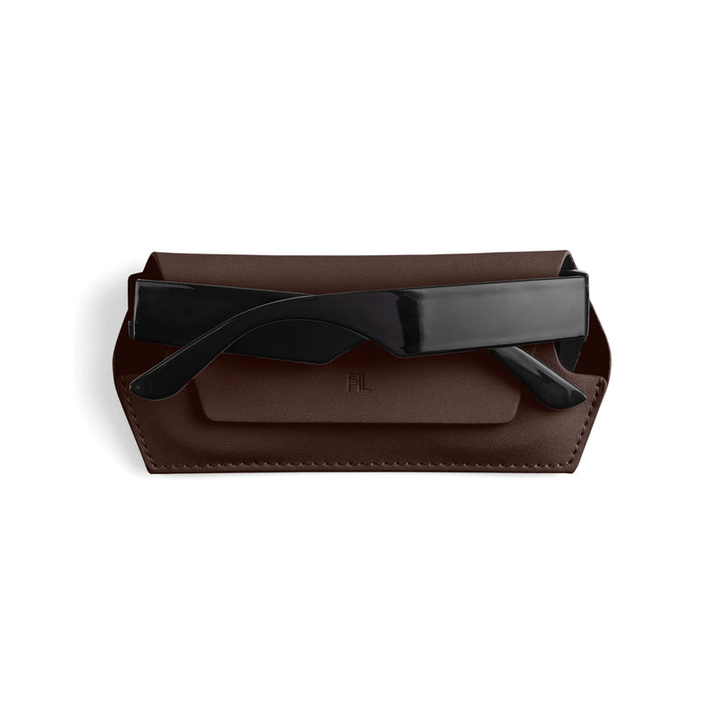 Fox and Leo glasses case - Chocolate