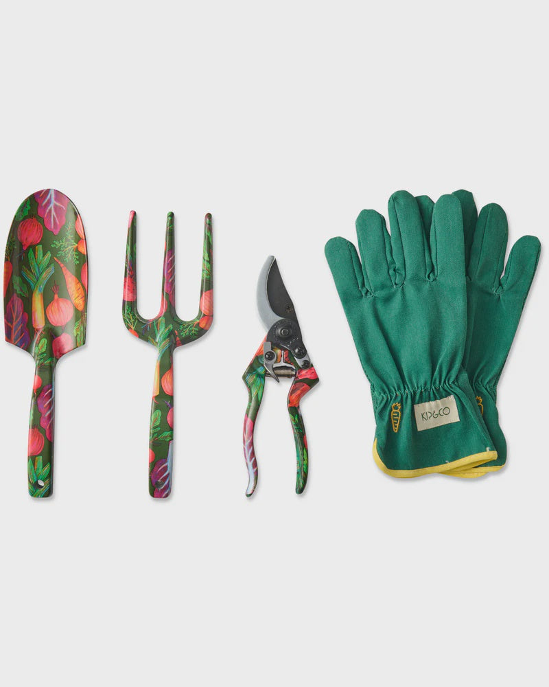 Veggie Soup Garden Tools and Gloves Set
