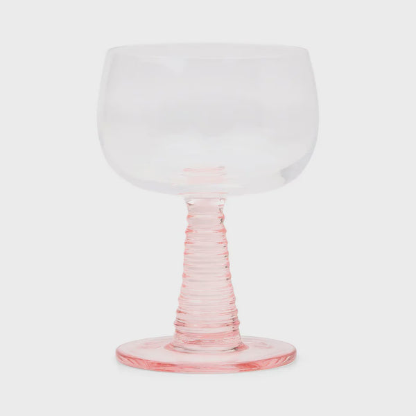 The Romy Set of 2 Wine Glasses – Blush