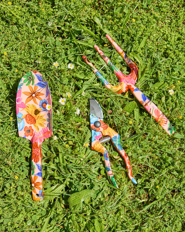 Wild Flowers In Bloom Garden Tools and Gloves Set