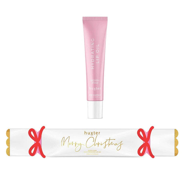 Hydrating Lip Oil Bon Bon - Xmas Flowers Collection - Berry Pink