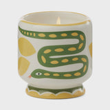 Adopo 8 oz Snake Ceramic Candle Wild Lemongrass