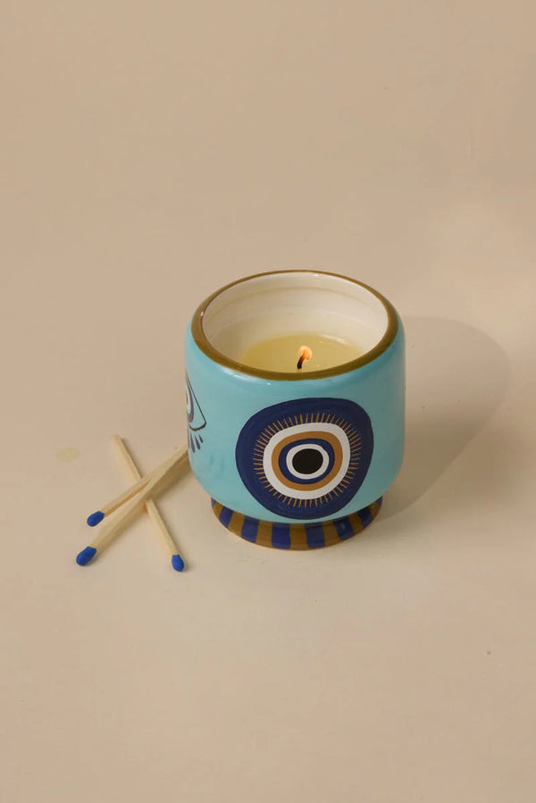 Adopo 8 oz Ceramic Candle Eye Incense & Smoke