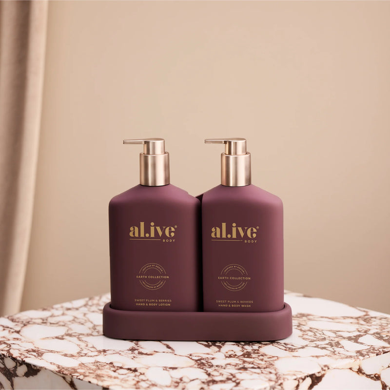 transformative wash & lotion - sweet plum & berries