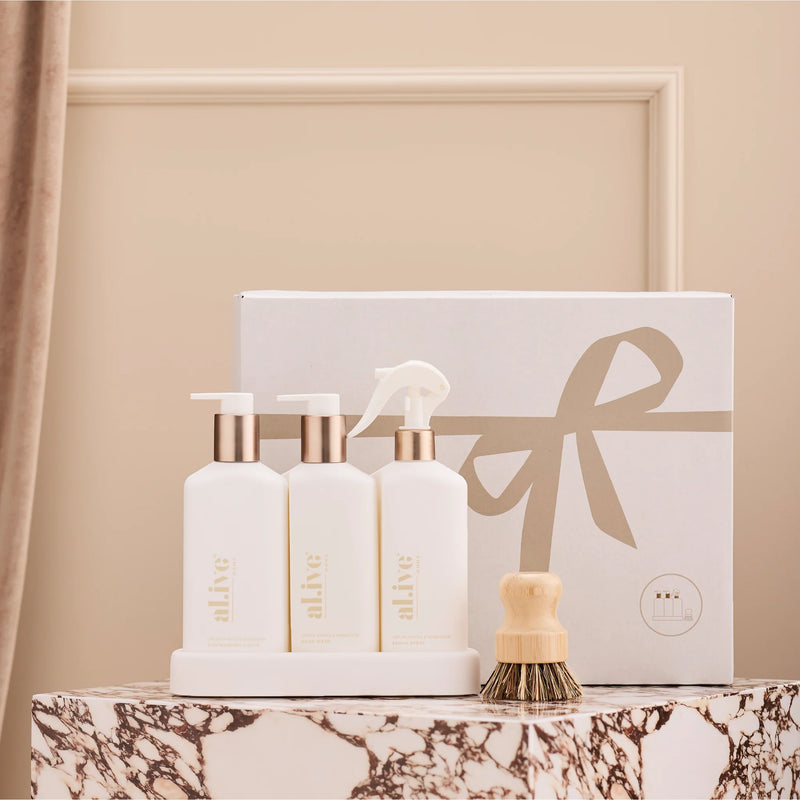 bronze kitchen trio gift set - lemon myrtle & honeydew