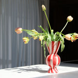 KLEVERING-Vase rhombic red