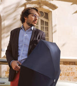 Anatole - Navy Blue folding micro-umbrella - Collette