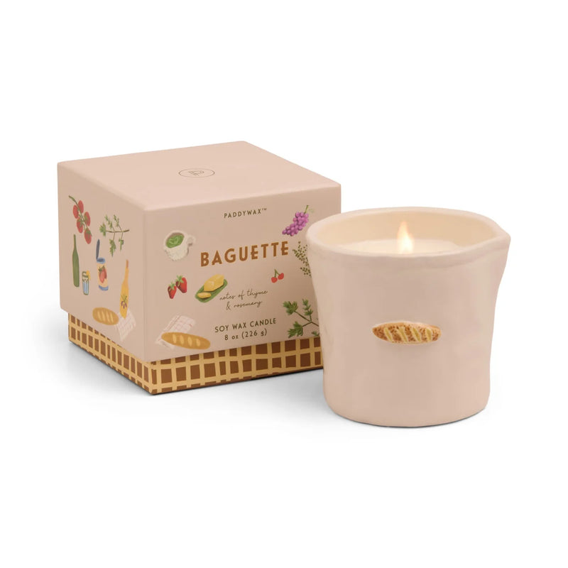 Bistro 8 Oz French Baguette Candle - Rosemary & Thyme