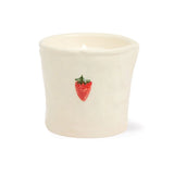 Bistro 8oz Strawberry Embossed Ceramic Candle - Strawberry