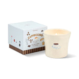 Bistro 8oz Cappuccino Embossed Ceramic Candle - Cappuccino