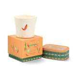 Bistro 8oz Piment Chilli Pepper Embossed Ceramic Candle - Piment