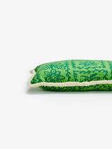 Daisy Verde Linen Cushion