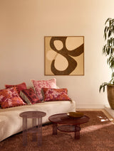 Marigold Rose Linen Cushion - 60x40cm