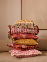 Marigold Rose Linen Cushion - 60x40cm