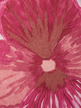 Wild Pansy Pink Linen Cushion