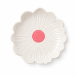 Small Flower Plate | White With Pink Centre
