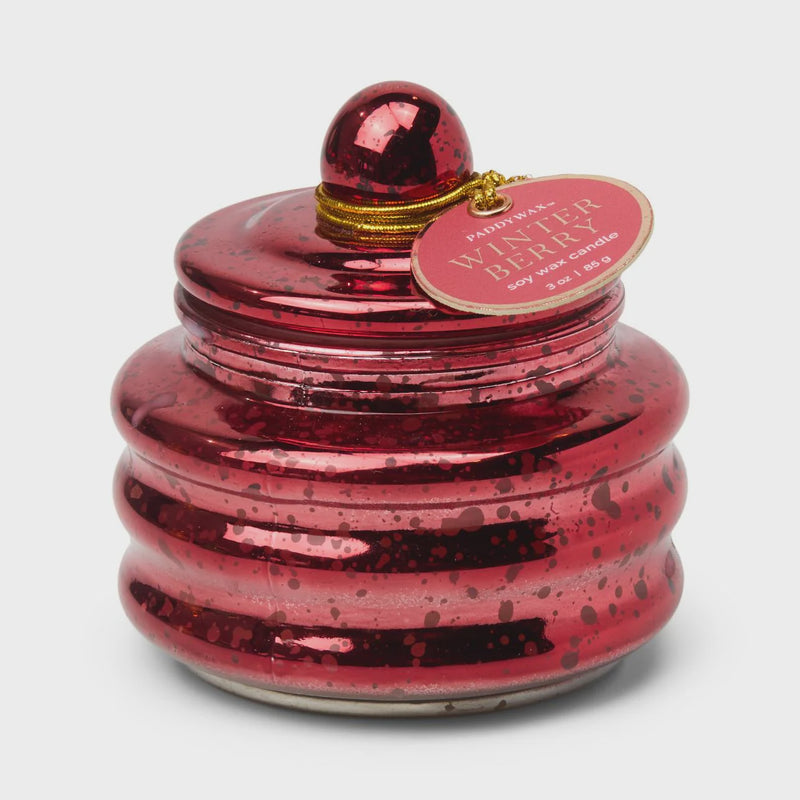 Holiday 3oz Red Mercury Beam Candle - Winter Berry