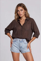 Chiara Shirt - Chocolate