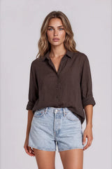 Chiara Shirt - Chocolate