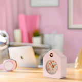 Mini House Alarm Clock Pink - Metal