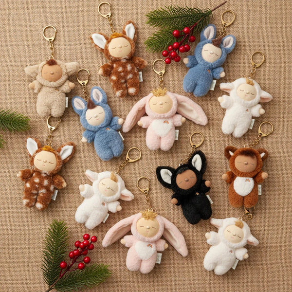 Cozy Bag Charm - Lamby Pookie