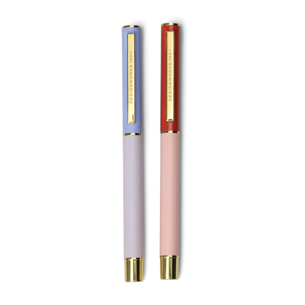 Colorblock Pens Lavender & Blush (set of 2)