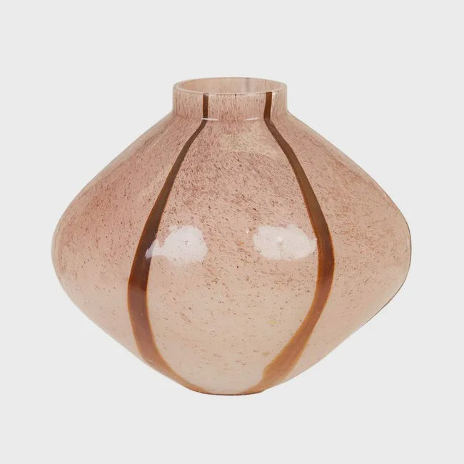 Boden Stripe Small Vase - Blush