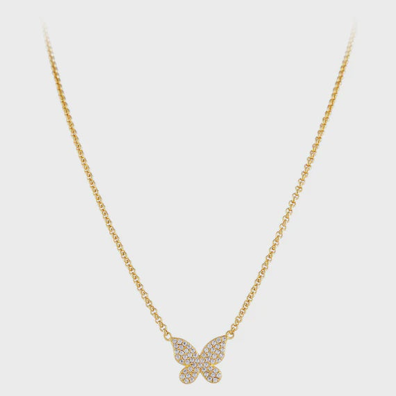 Butterfly Pave Necklace