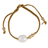 Keshi Pearl Rope Bracelet - Sand