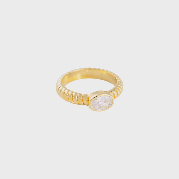 Oval Croissant Ring