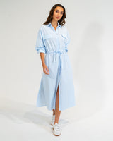 Daytona Shirt Dress - Sky
