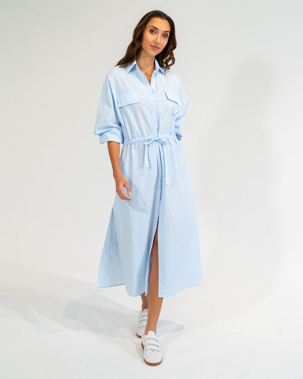 Daytona Shirt Dress - Sky