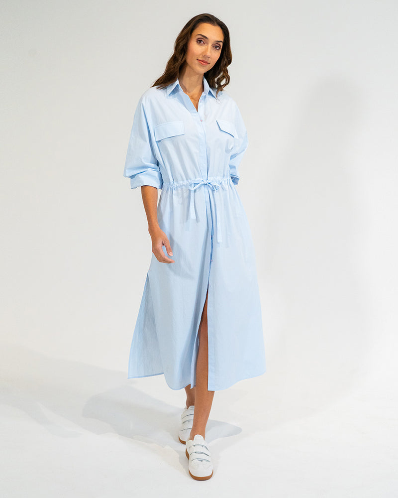 Daytona Shirt Dress - Sky