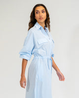 Daytona Shirt Dress - Sky
