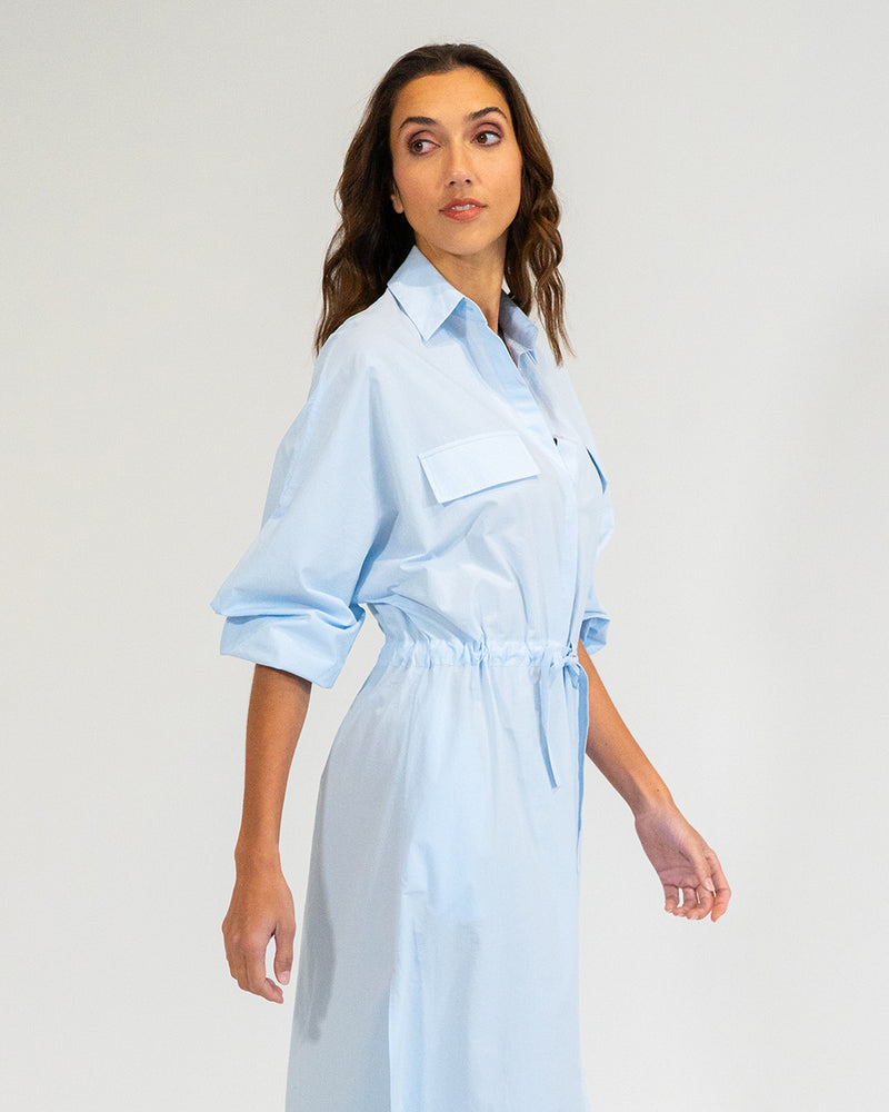 Daytona Shirt Dress - Sky